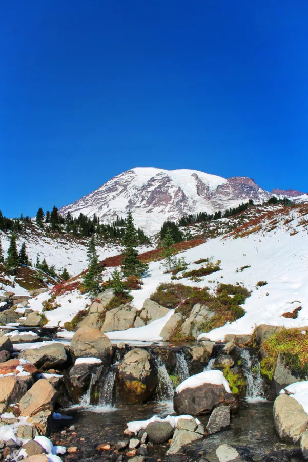 Myrtle Falls Mount Rainier National Park from Paradise in Fall 6