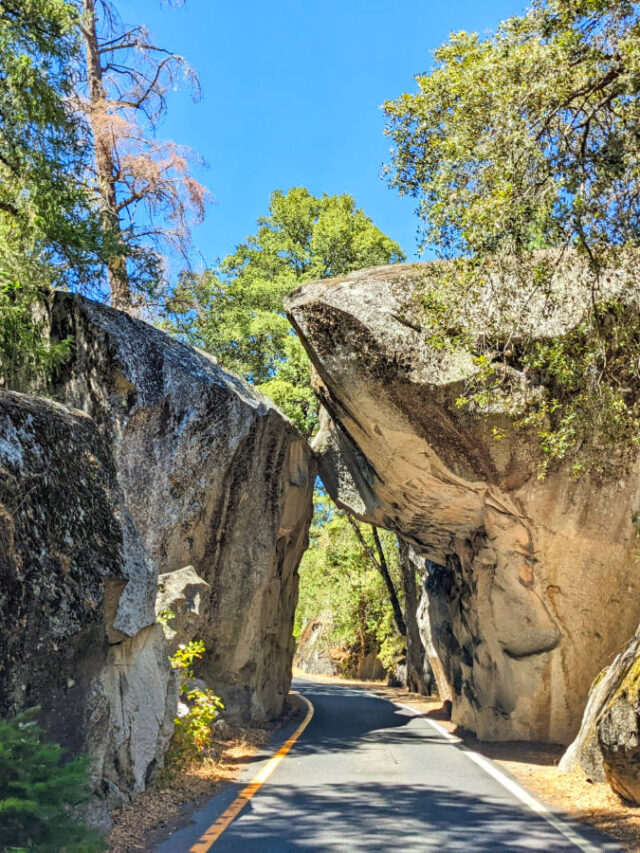 Narrow Rock Road in Yosemit National Park California