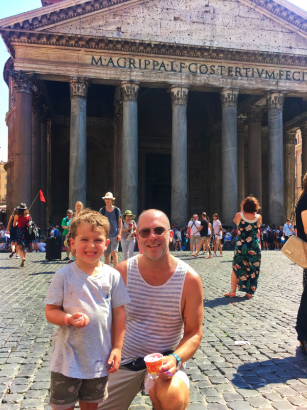 Nelson Barone Family at Pantheon in Rome Italy 2