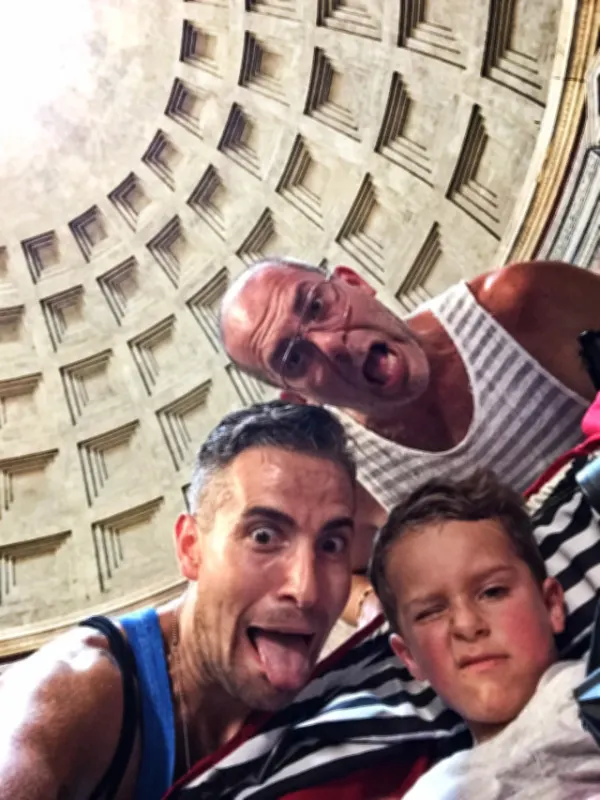 Nelson Barone Family at Pantheon in Rome Italy 3