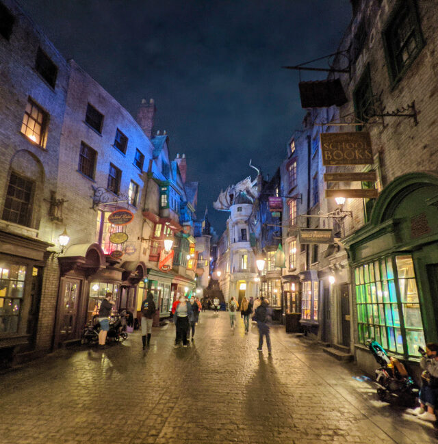Night in Diagon Alley Wizarding World of Harry Potter Universal Studios Orlando 1