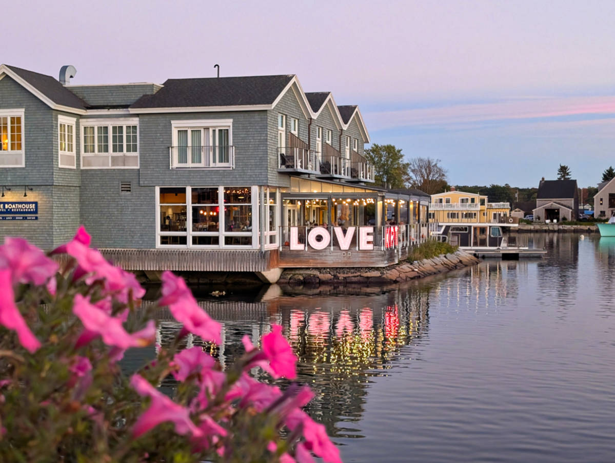 Nighttime on River in Kennebunkport Maine 2