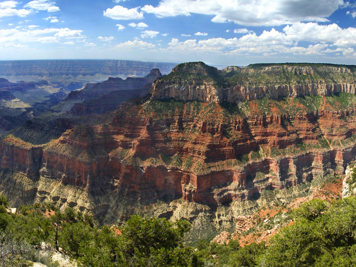 North Rim view in Grand Canyon National Park Arizona