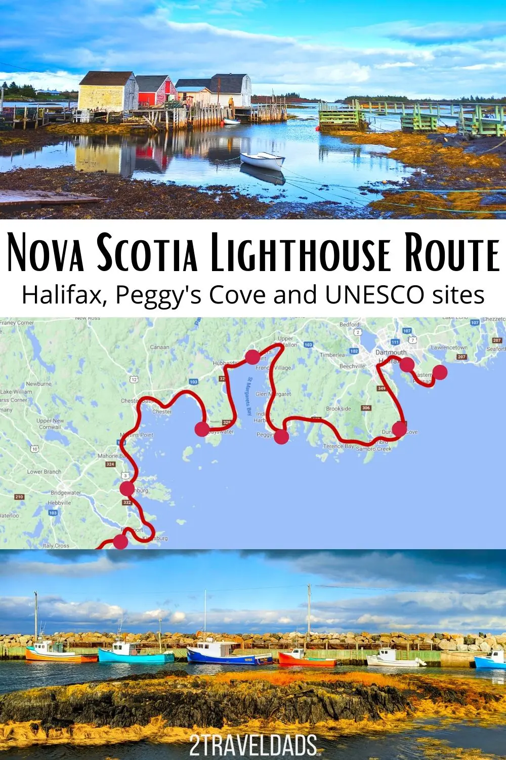 The best fall road trip we've done to date has been around Nova Scotia, and particularly the south shore along the Nova Scotia Lighthouse Route. Colorful towns and epic coastal wilderness make it unique and gorgeous.