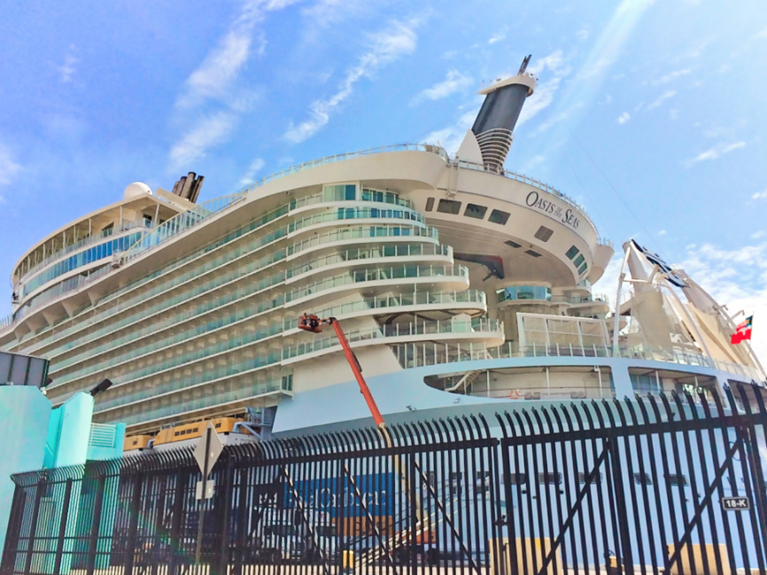 Oasis of the Seas in Port of Miami Cruise Terminal 1