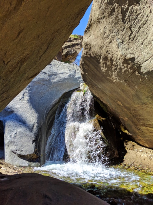 Oasis waterfall at Fork Falls Indian Canyons Palm Springs California 1