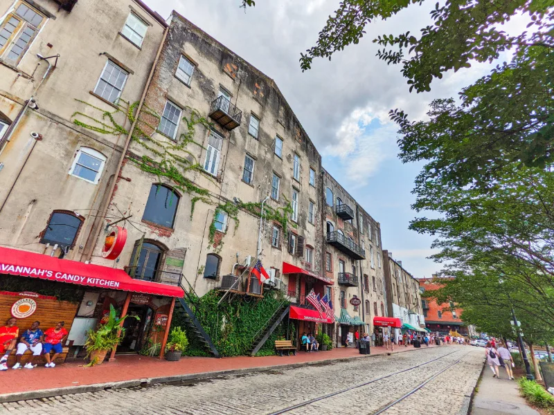 Old Buildings in Riverside District Savannah Georgia 2