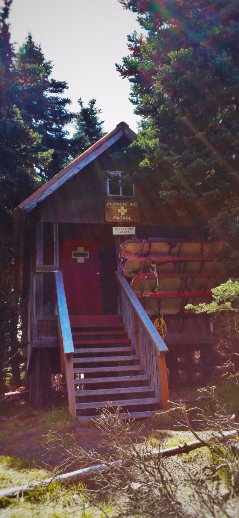 Old Ski hut at Hurricane Ridge Olympic National Park
