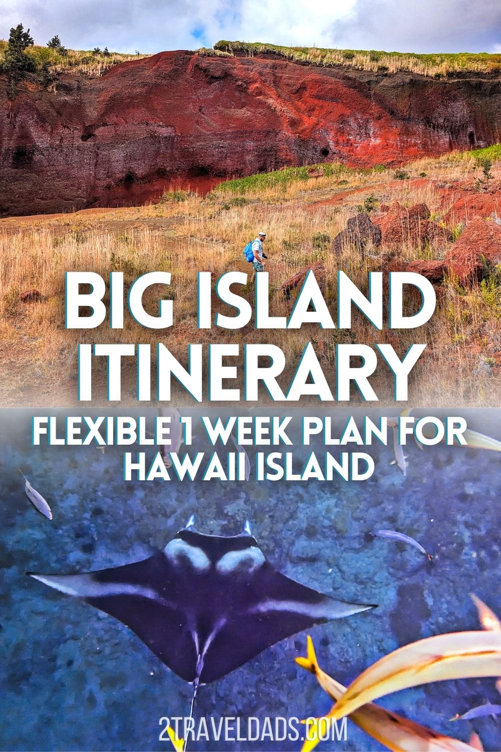 This easy and unique Big Island itinerary is perfect for a road trip on the most unusual of the Hawaiian Islands. From Hawaii Volcanoes National Park to swimming in waterfalls, chocolate farms to swimming with manta rays, this Big Island travel plan has it all.