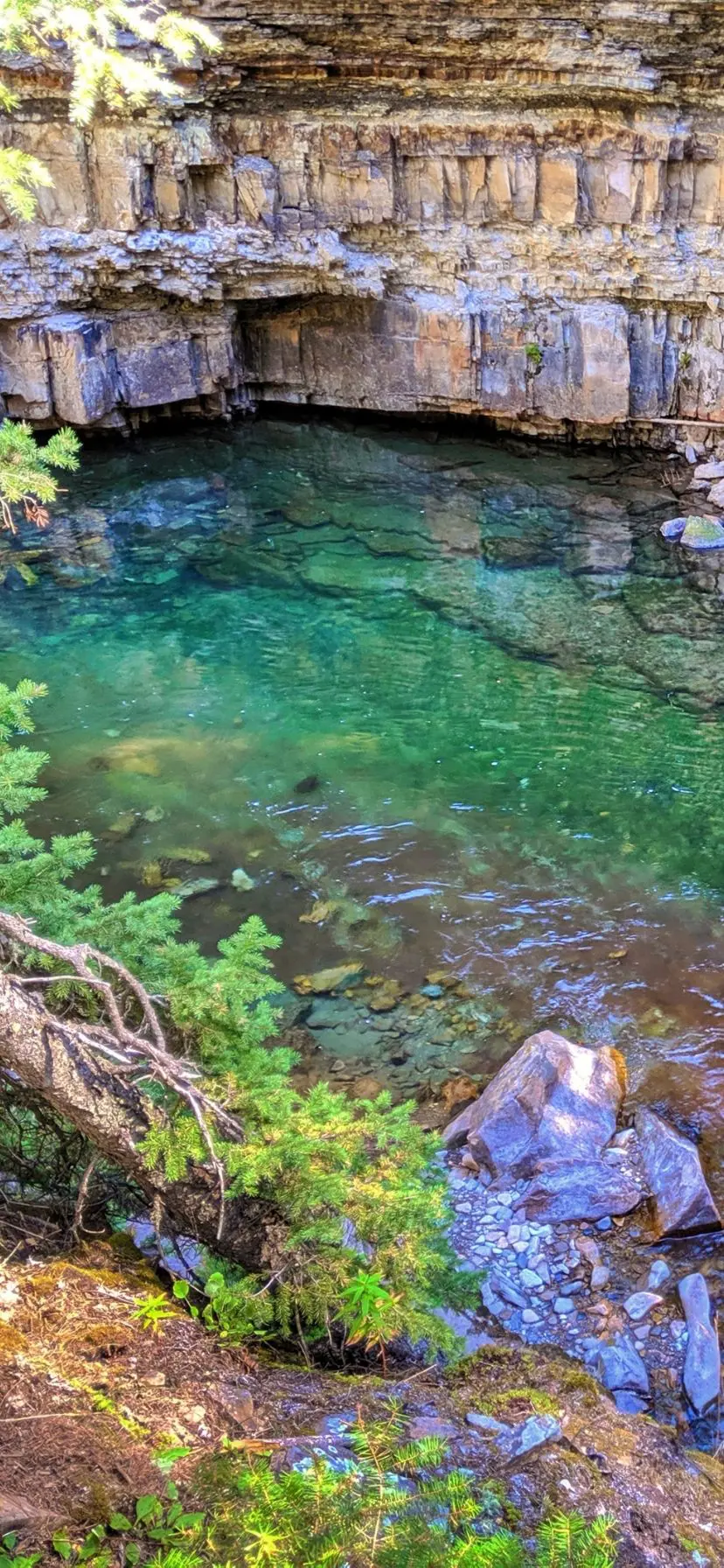 Ousel Falls Hiking Trails with Waterfalls in Big Sky Montana