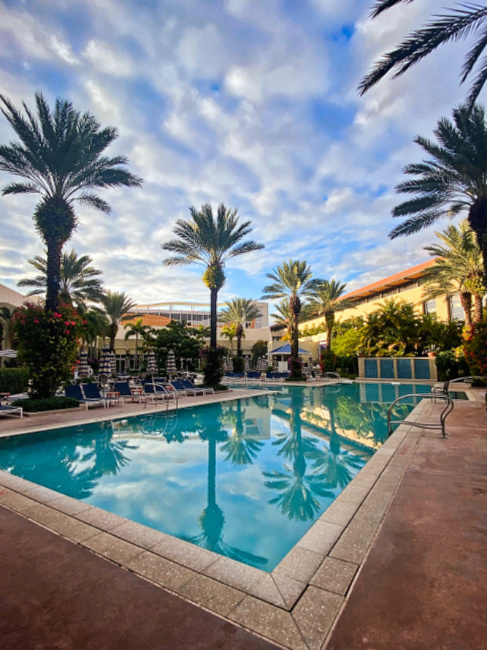 Outdoor Pool at Hilton West Palm Beach County Florida 1