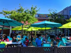 Outdoor dining at Port of Rochester on Lake Ontario Rochester New York 1