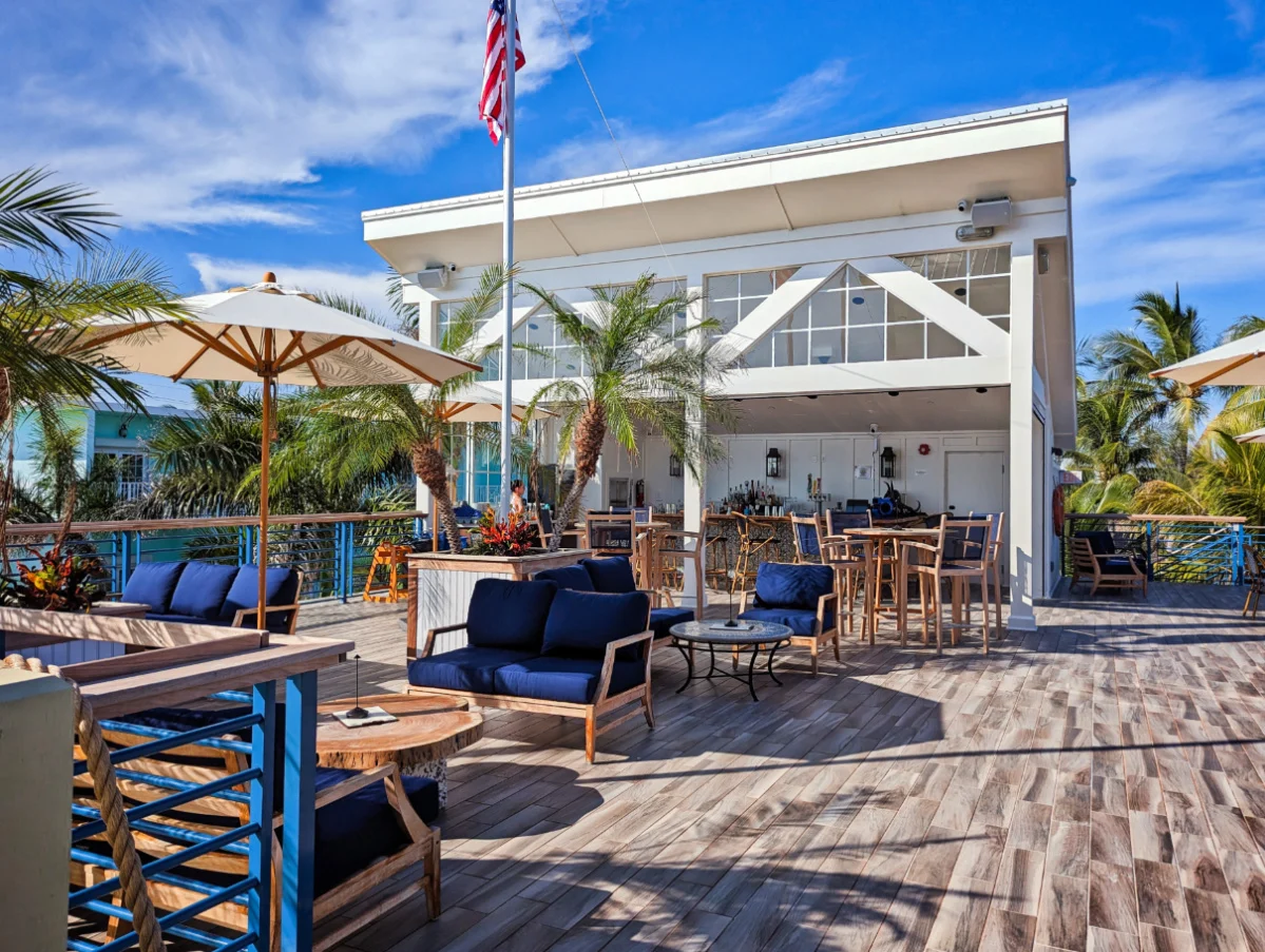Palm Deck Rooftop Bar at Grassy Flats Resort Grassy Key Marathon Florida Keys 1