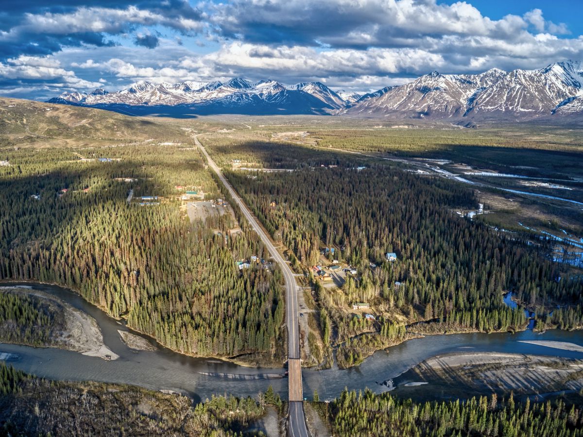 Parks Highway Through Cantwell Alaska Road Trip