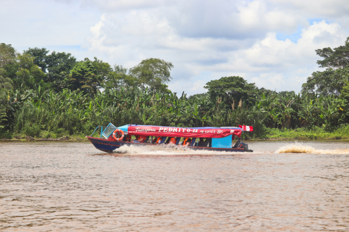 Passenger Speedboat on Amazon River Nauta Peru 1