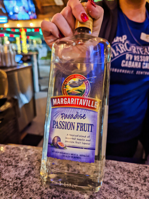 Passionfruit Tequila at Tiki Bar at Camp Margaritaville Auburndale Central Florida 1