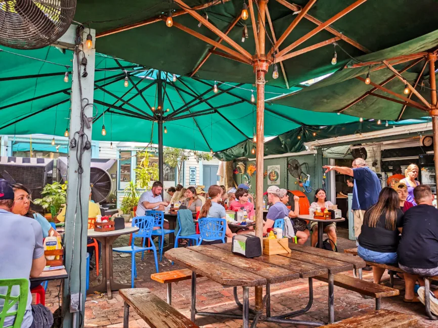 Patio at Carolines Cafe Key West Florida Keys 1