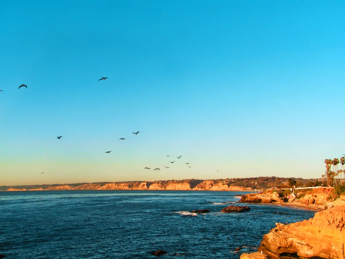 La Jolla Cove at Sunset San Diego County California