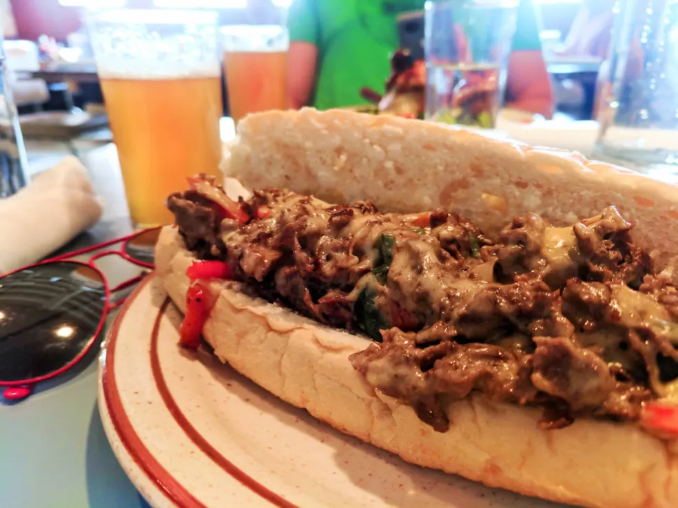Philly Cheesesteak at Steubens Uptown lunch spot Downtown Denver Colorado 1