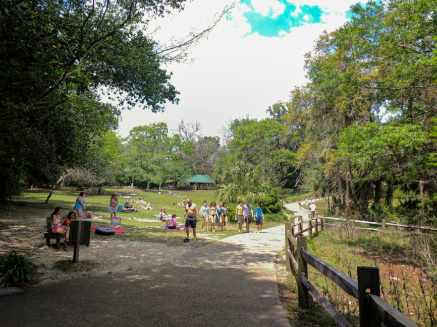 Picnic Area at Rainbow Springs State Park Dunnellon Florida Keys 1