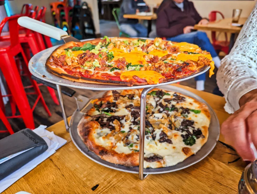 Pizzas at Wild Tomato Restaurant Sister Bay Door County Wisconsin 1