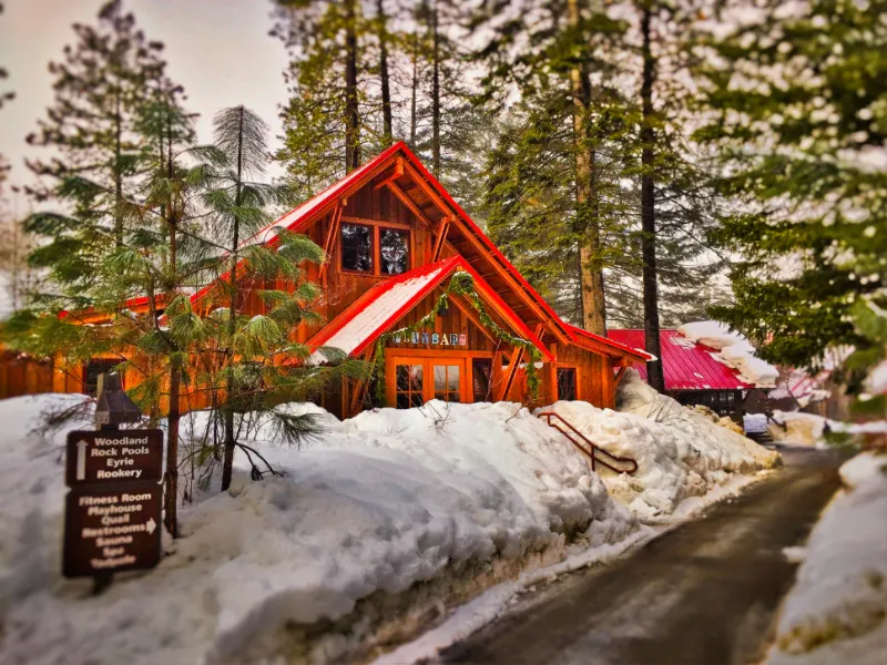 Play Barn in Snow at Sleeping Lady Resort Leavenworth WA 5b