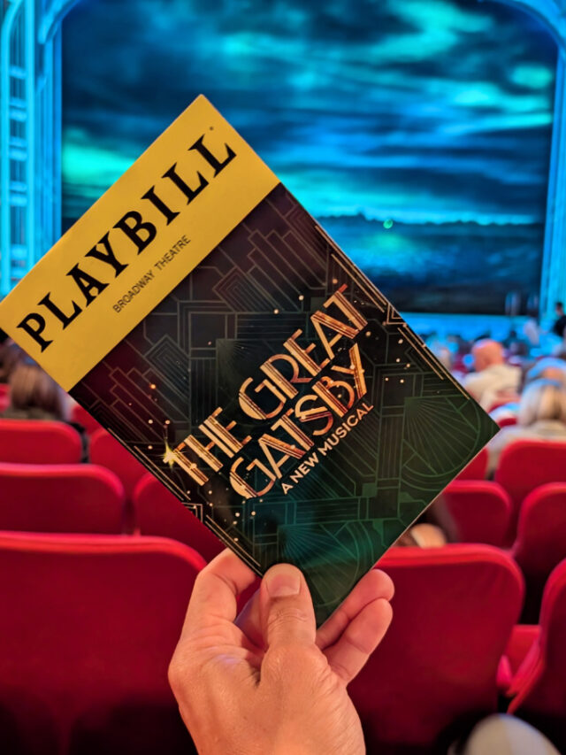 Playbill for Great Gatsby on Broadway at Broadway Theater New York City 1