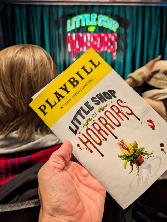 Playbill for Westside Theater for Little Shop of Horrors on Broadway New York City 1