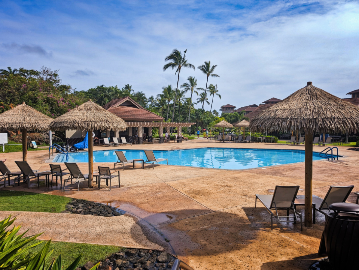 Pool Area at Sheraton Kauai Resort Villas Poipu South Shore Kauai Hawaii 1