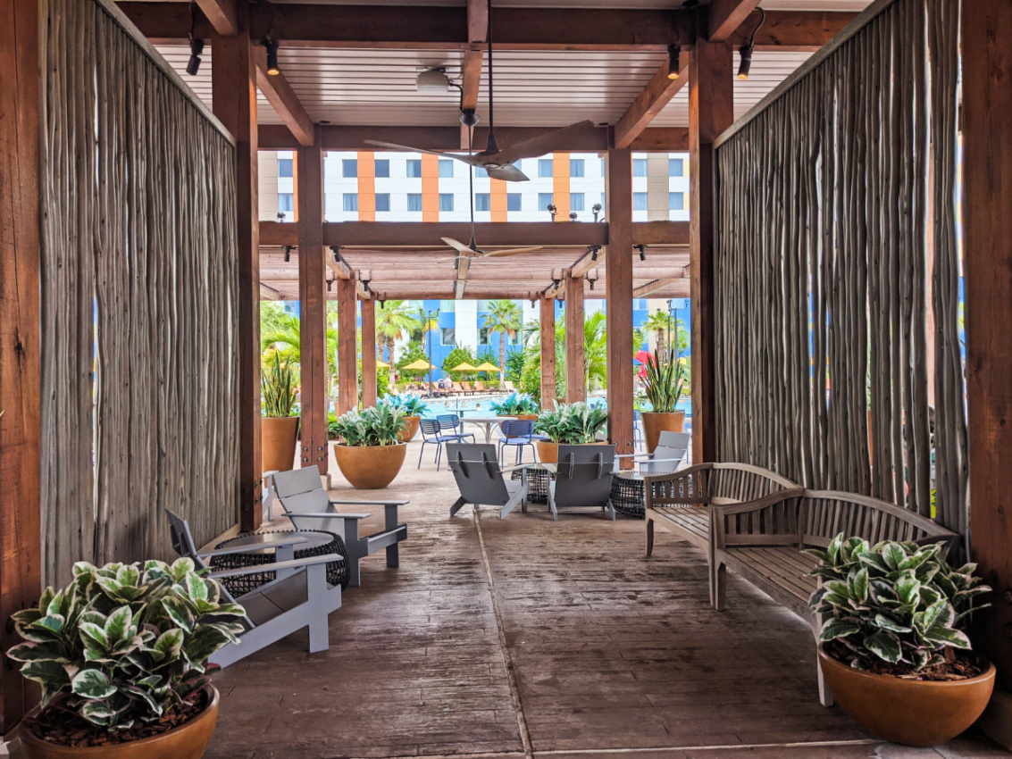 Pool Bar area at Endless Summer Surfside Inn Universal Orlando Resort