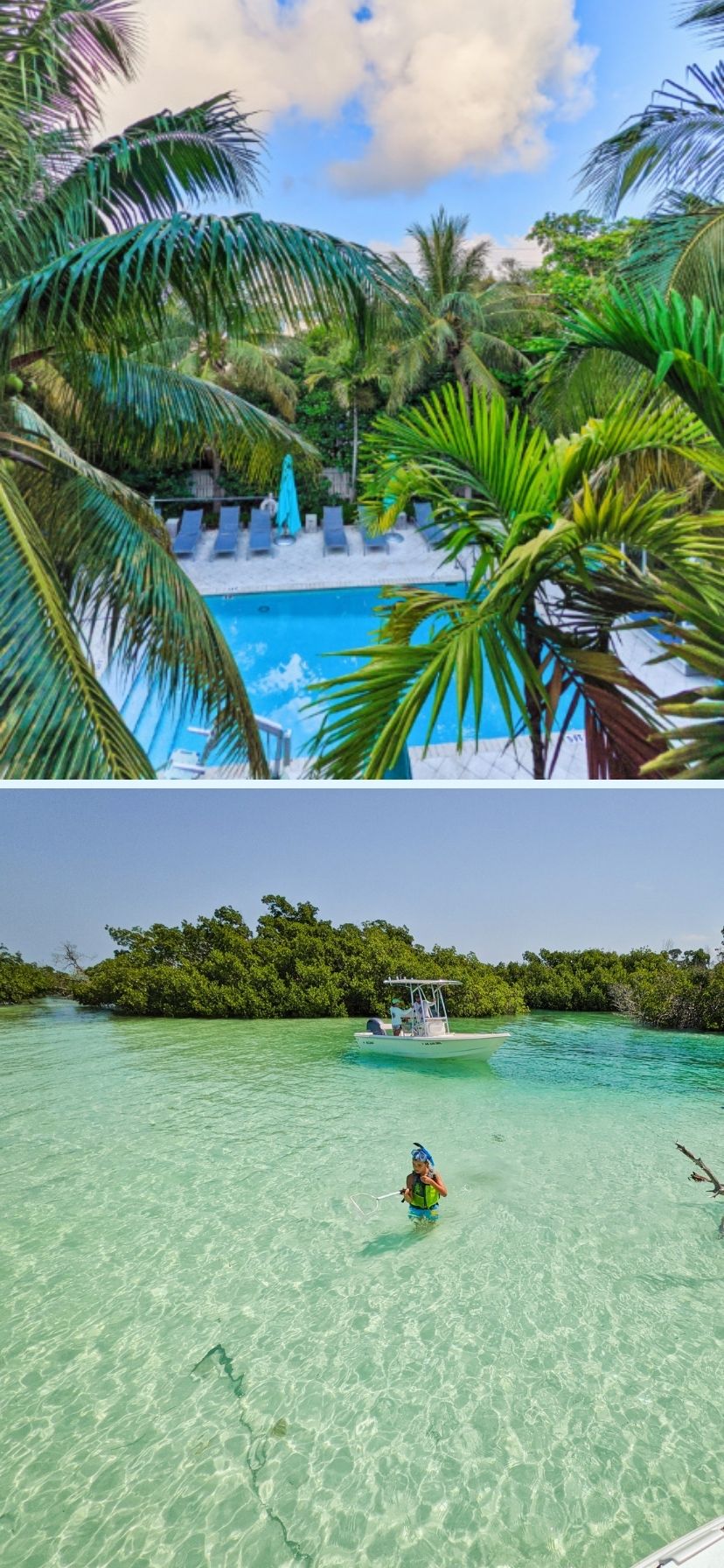 Pool and Beach at Key West Florida Keys