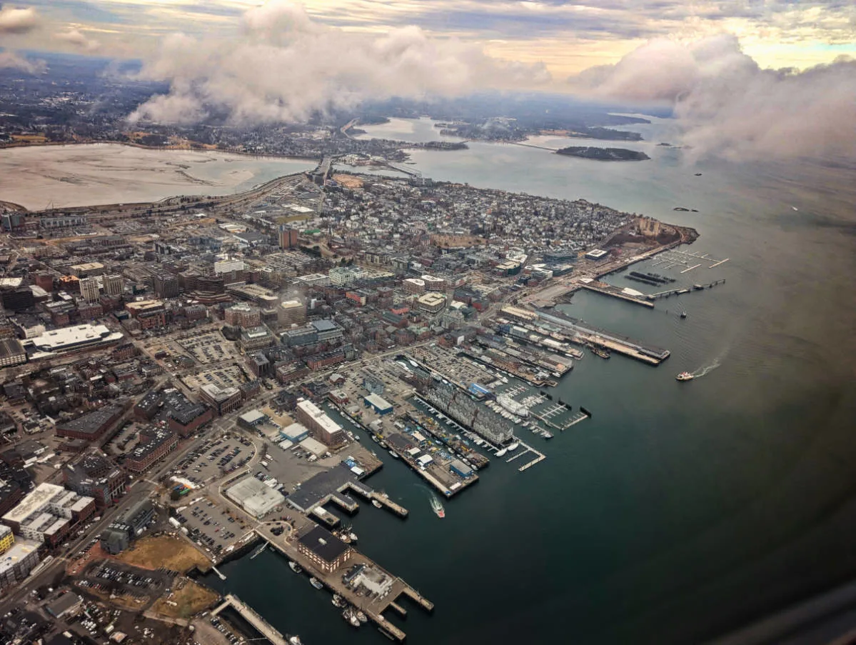 Portland Maine from the Airplane 1