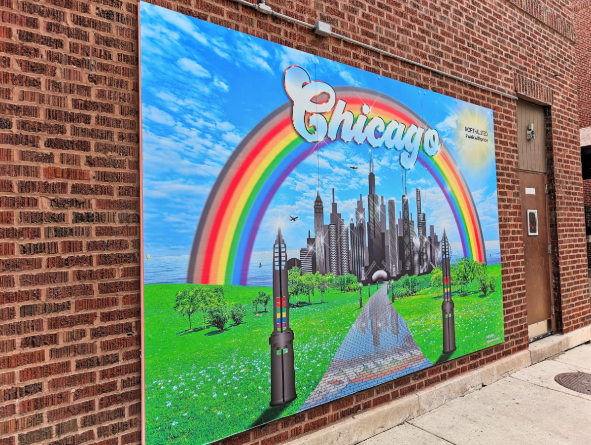 Pride Mural on North Halstead Street Boystown Chicago Illinois 1