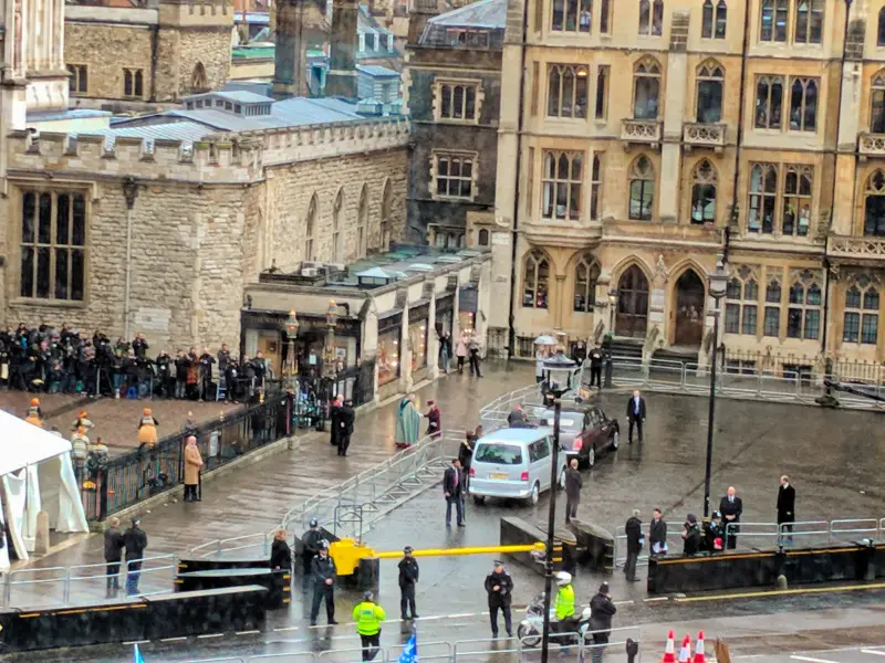 Queen Elizabeth II arriving at Westminster Abbey London 3