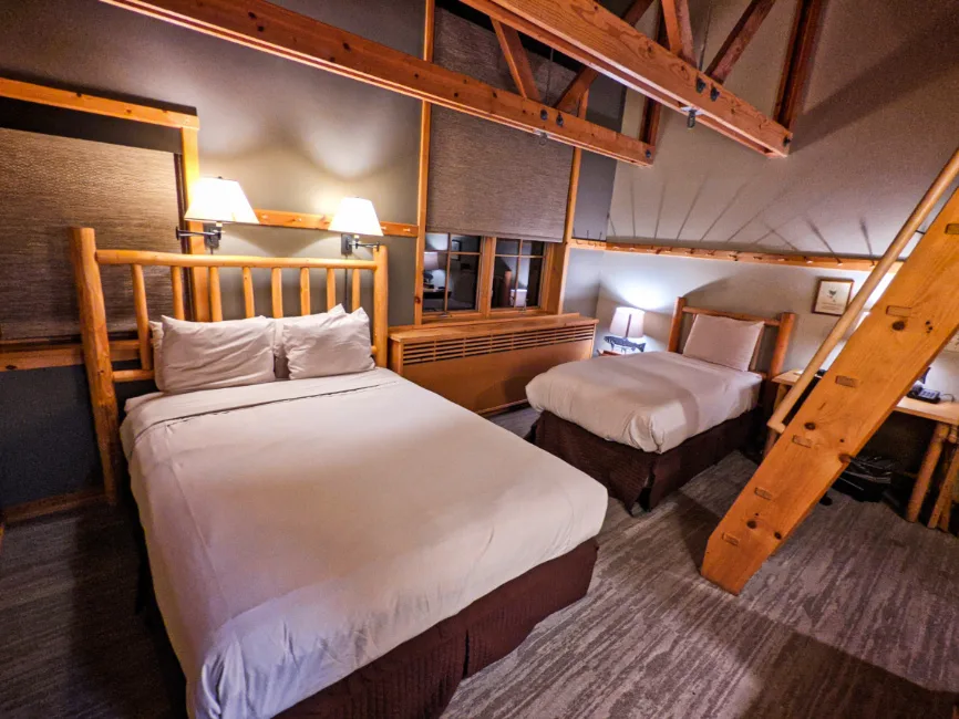 Queen Loft Room at Sleeping Lady Mountain Resort Leavenworth Washington 1