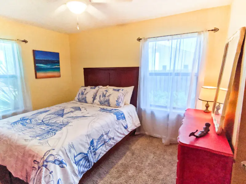 Queen Room at Buccaneer Bungalow Butler Beach Saint Augustine Florida Vacation Rental 3