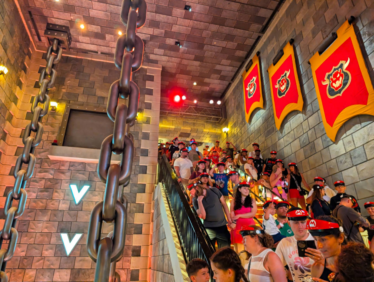Queue for Mario Kart Bowsers Challenge at Super Nintendo World in Epic Universe Universal Orlando 1