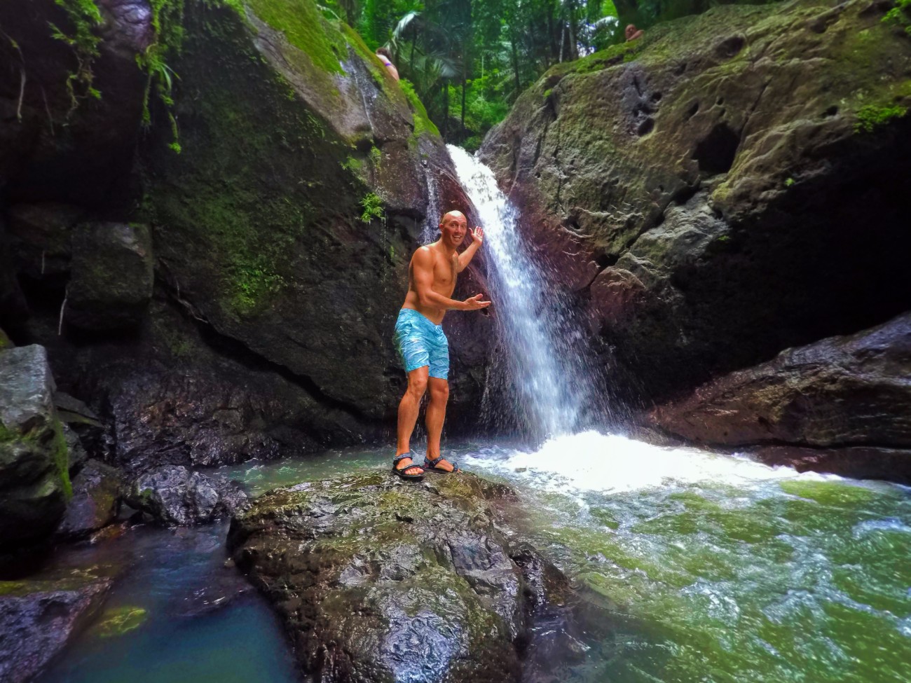 ROb Taylor at Lower La Mina Falls Rainforest El Yunque National Forest Puerto Rico 1