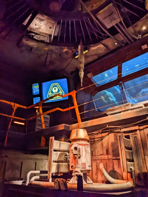 RS Unit in Smugglers Run Millenium Falcon at Star Wars Galaxys Edge Batuu Hollywood Studios Disney World Orlando 1