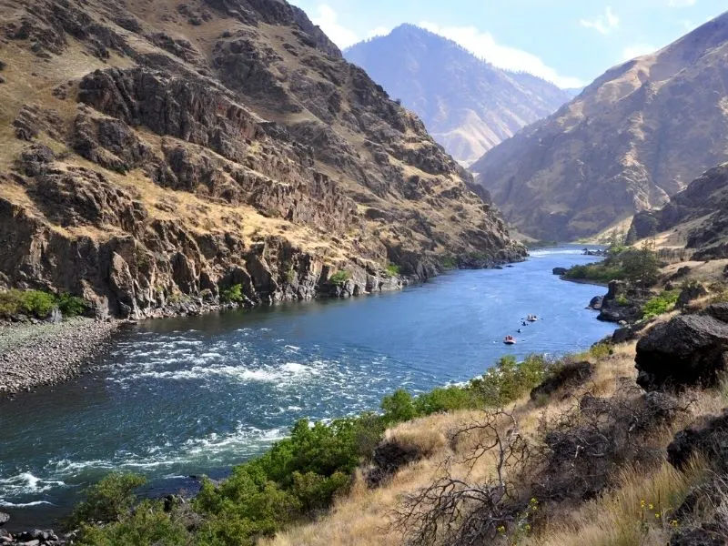 Rafting in Hells Canyon Idaho