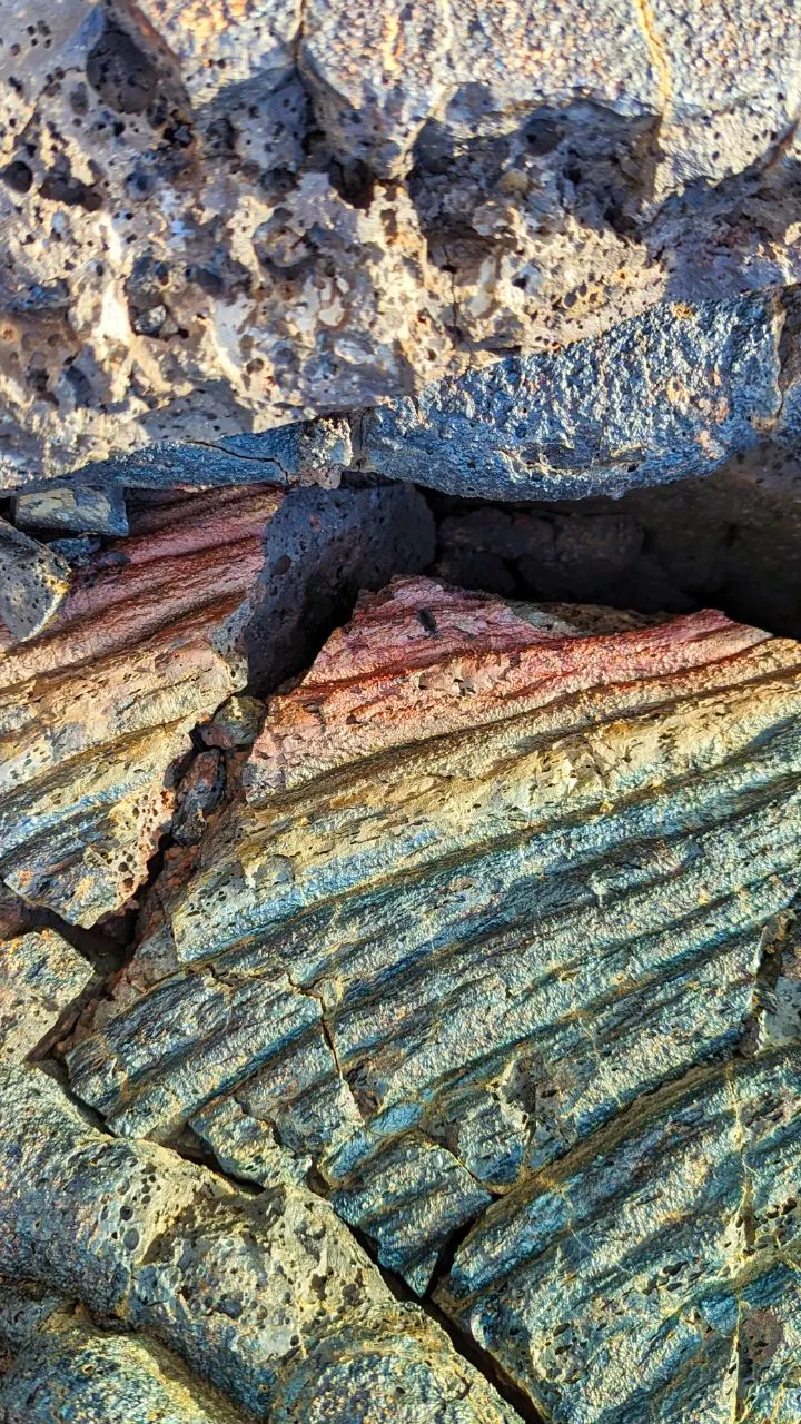 Rainbow Lava in Hawaii Volcanoes National Park