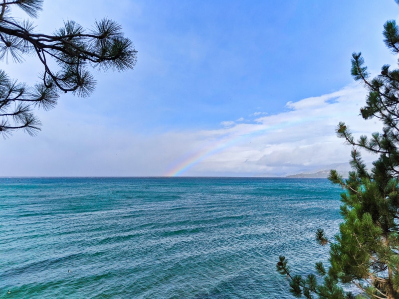 Rainbow over South Lake Tahoe Nevada 2020 1