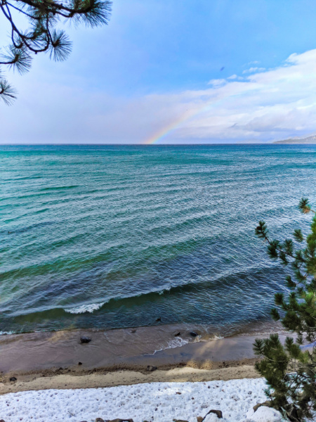 Rainbow over South Lake Tahoe Nevada 2020 2