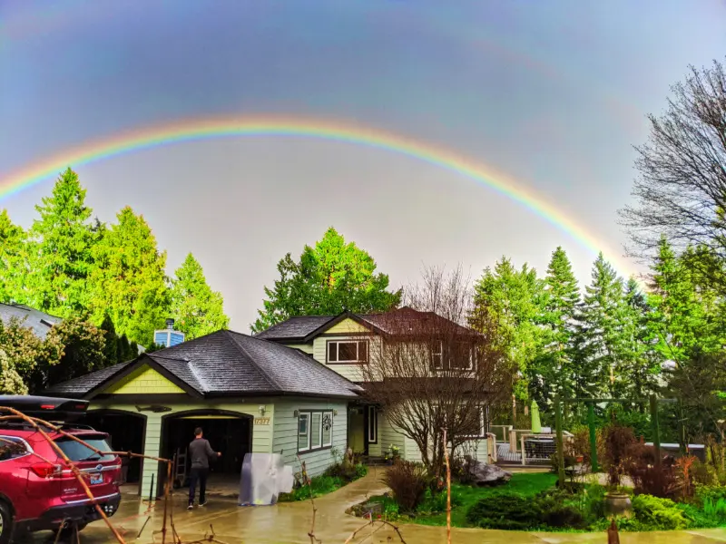 Rainbow over Suquamish House 1