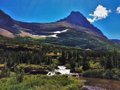 Red Rock Falls in Glacier National Park 4