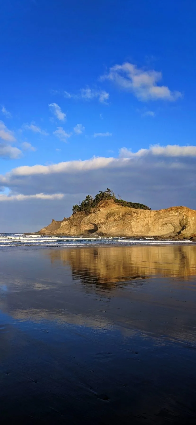 Reflections at Cape Kiwanda Oregon Coast Road Trip