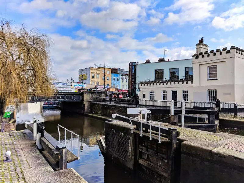 Regents Canal at Camden Lock Camden Town London 2