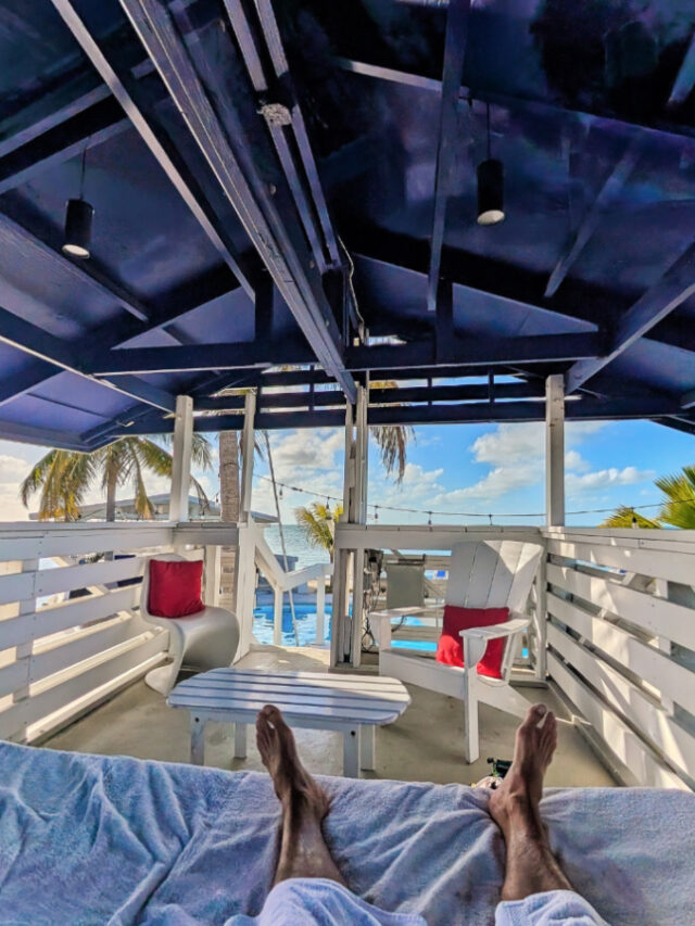 Relaxing in Pavilion at Casa Morada Resort on Islamorada Florida Keys 1