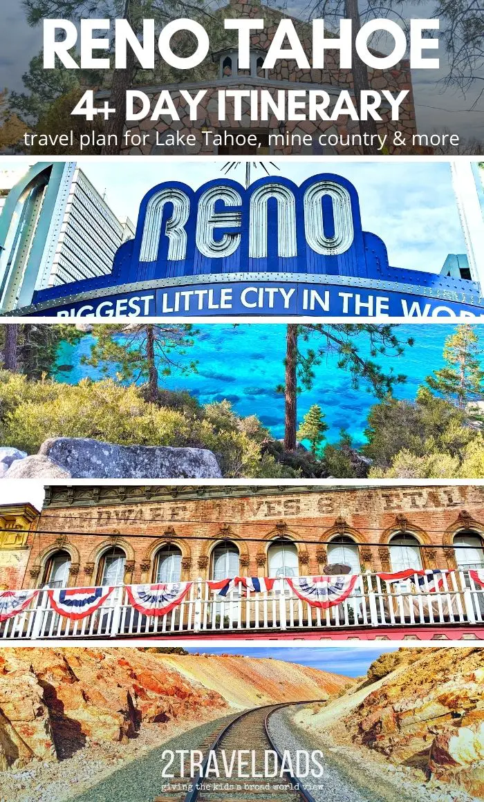 Reno Tahoe travel planner to experience the best of Carson City, Lake Tahoe, Virginia City and Nevada's mining country. Hiking at Tahoe, hot springs, hotel and restaurant recommendations for a completely enjoyable Reno Tahoe escape.