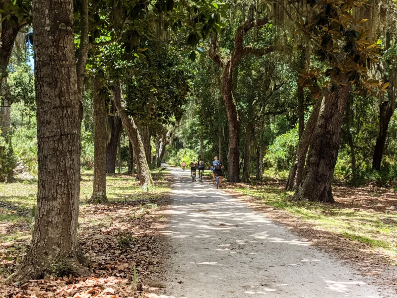 Riding Bikes at Cumberland Island National Seashore Coastal Georgia 1